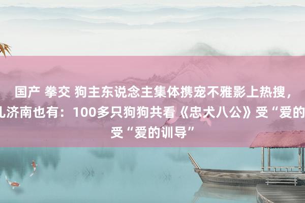 国产 拳交 狗主东说念主集体携宠不雅影上热搜，这事儿济南也有：100多只狗狗共看《忠犬八公》受“爱的训导”